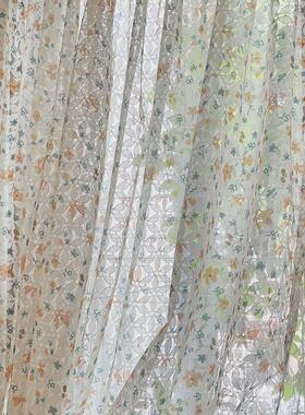 gju8法式浪漫洛可可小窗帘蕾丝花边田园ins风复古纱帘半帘免打孔