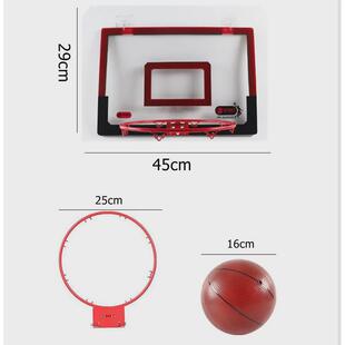 东南亚透明pc挂墙板悬挂免打孔篮球室内儿童篮板篮筐25cm带球