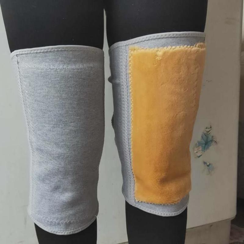 粘扣护膝保暖加绒加厚骑车防风空调房魔术贴小腿弹力男女老人学生