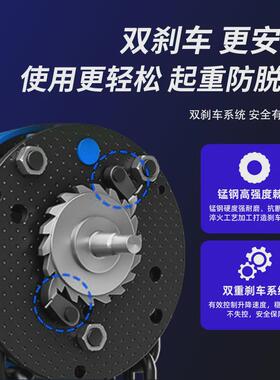 包邮手拉葫芦一吨三角圆形3m9米hsz倒链手动起重吊葫芦手拉葫芦