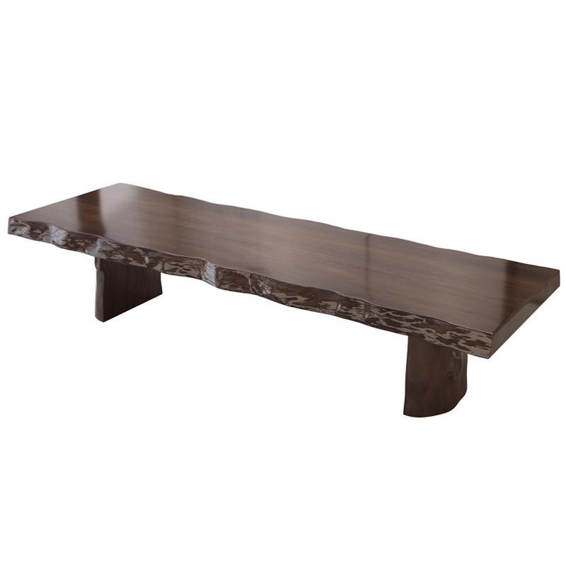 家用实木大板茶桌椅组合简约现代原木办公室新中式茶室会客泡茶桌