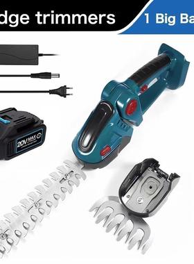 2合1绿篱机20000rpm蓝色手持式割草机灌木除草修剪家用花园工具