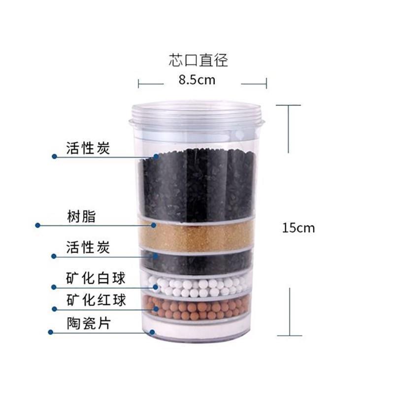 家用饮水机净水桶通用过滤器直径8.5厘米活性炭陶瓷过滤滤芯直饮
