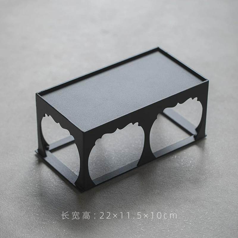 铁艺花架盆栽置物架菖蒲盆景茶杯茶具展示架底座收纳茶托盘