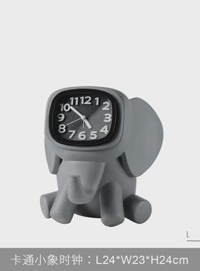 简约创意时钟儿童书房样板间表摆件售楼处客厅玄关电视柜软装饰品