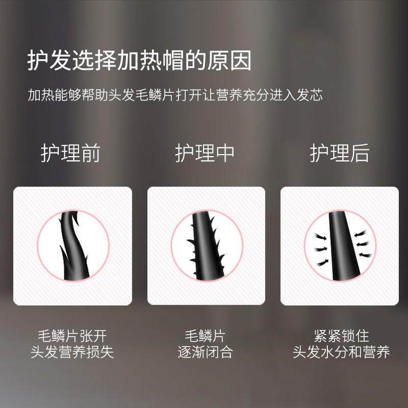 家用电热帽加热帽护发膜蒸发焗油帽24v安全电压炫彩皮革源头厂家