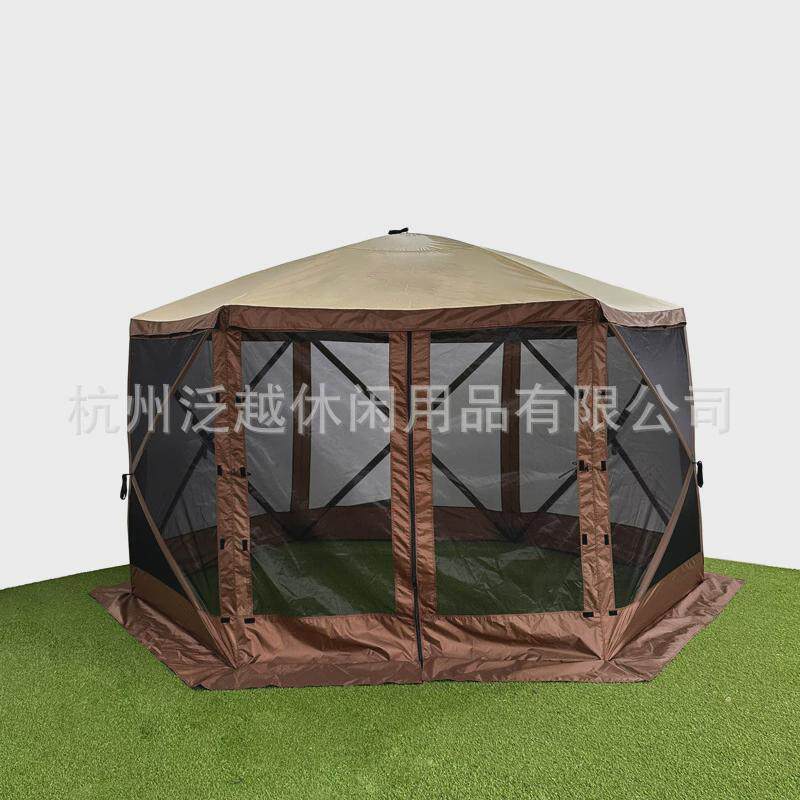 户外露营帐篷防蚊开自动速网纱帐篷草原便携式庭院室外遮阳棚