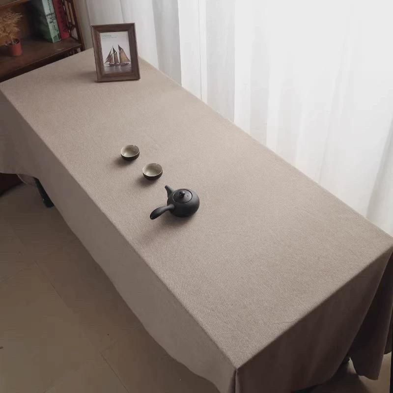 桌布大尺寸会议室桌布白色酒店活动展会台布高级感长方形餐桌