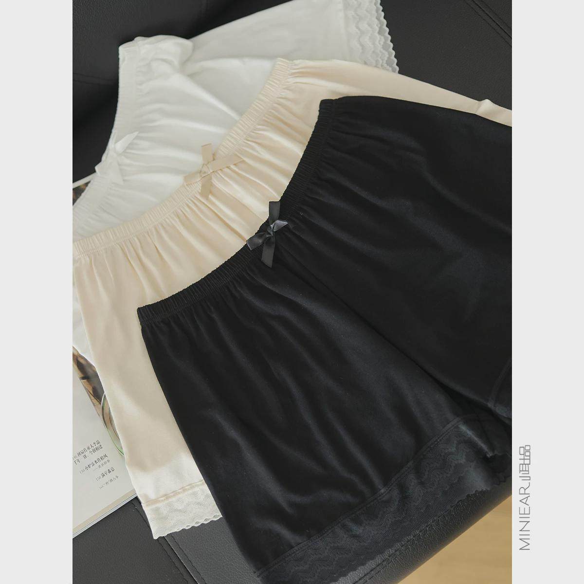 小耳出品【防走光安全裤】裸感亲肤蕾丝花边打底裤平角裤女,女士内衣/男士内衣/家居服,女安全裤,淘宝优惠券,粉丝福利购,淘宝优惠卷