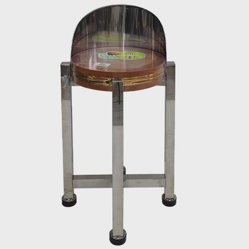 特厚不锈钢砧板架落地商用砍骨四脚台肉墩架肉摊剁肉架套装包邮