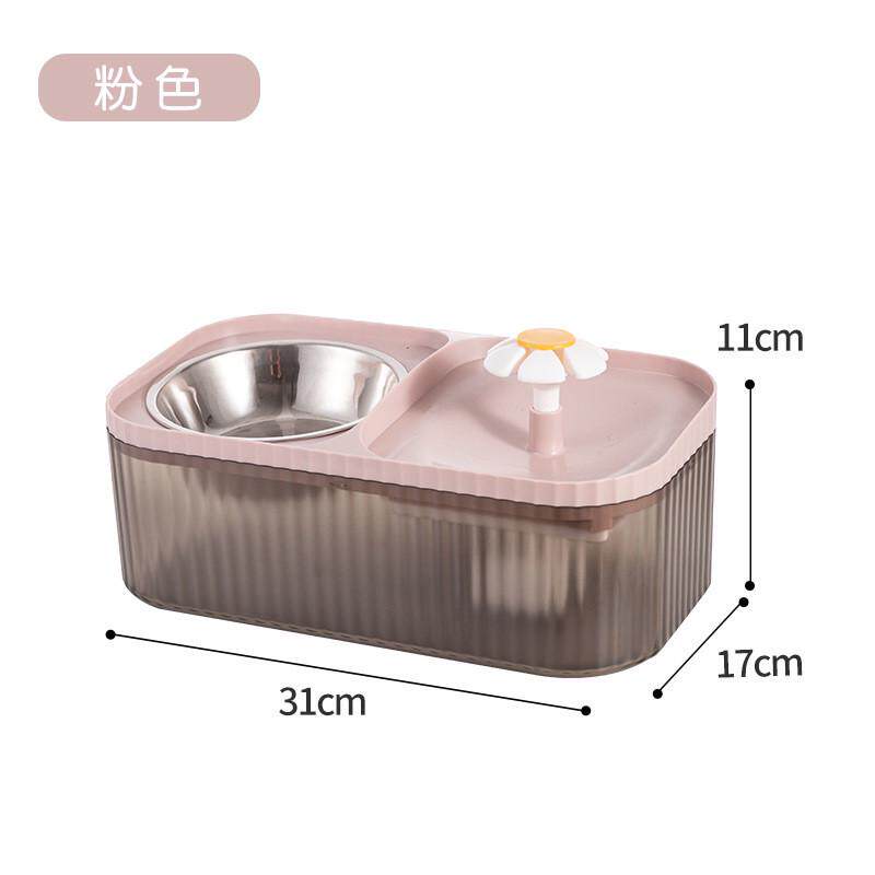 模拟自然水流增加猫咪狗狗喝水兴趣喂食饮水器大容量一体机易清洁