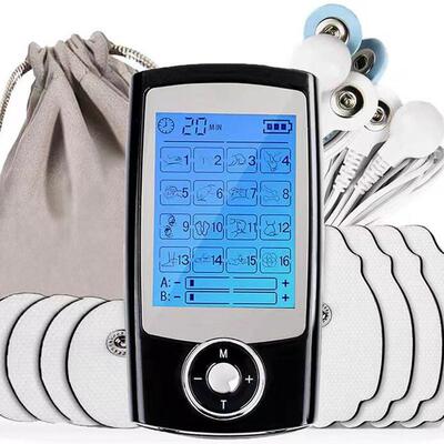 跨境爆款 16模式AB通道按摩器 低频EMS脉冲按摩仪 TENS经络理疗仪