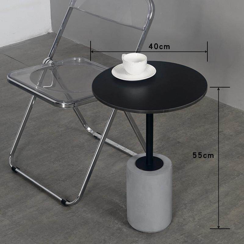 小户型客厅茶几时尚新款沙发边几轻奢高级感岩板茶台卧室床头角几