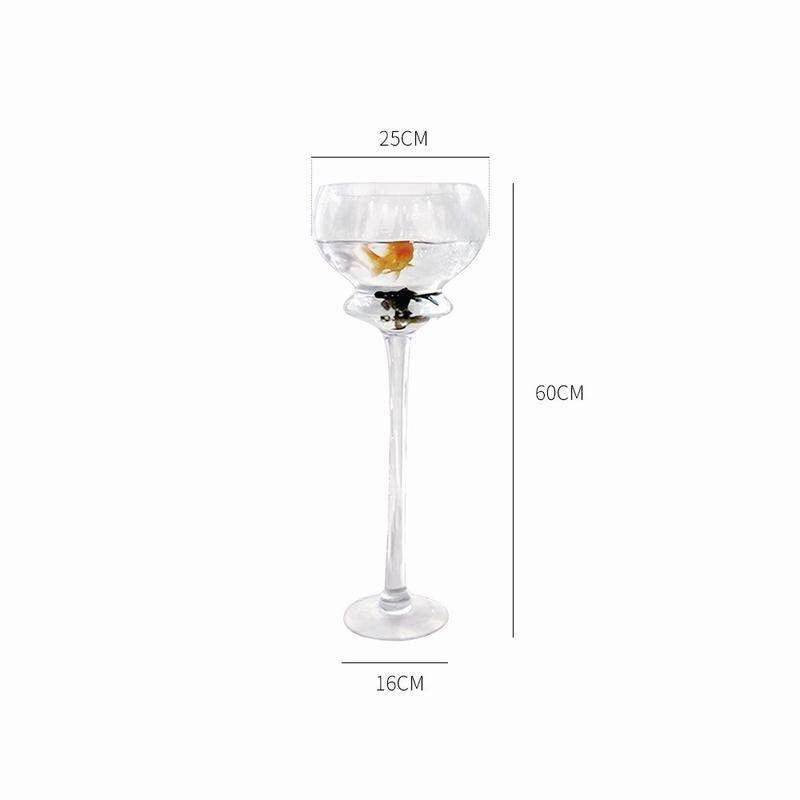 d！透明鱼缸玻璃落地客厅小型立式酒杯型大酒杯高款花瓶高体高脚,宠物/宠物食品及用品,桌面缸,淘宝优惠券,粉丝福利购,淘宝优惠卷