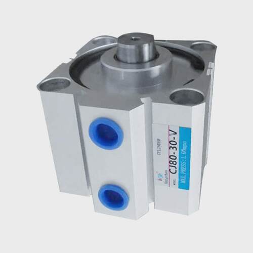 亚德客双sda气缸小型气动薄型气缸cj80-30-v厂家直销型作用气缸