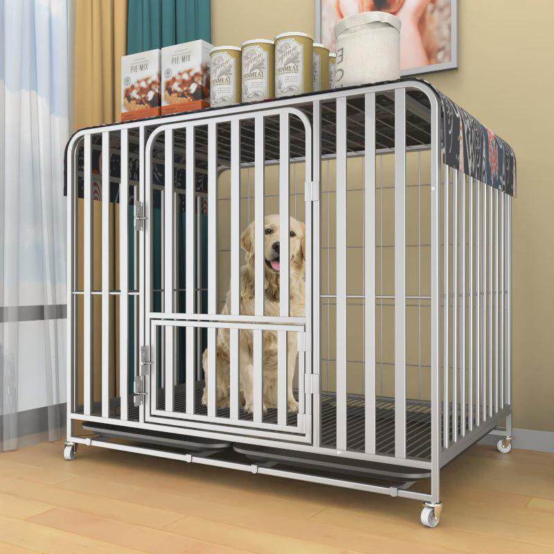 养狗的结实狗笼子大型犬笼子移动狗笼马犬哈士奇专用狗笼加粗加厚
