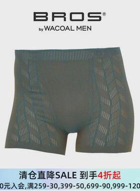 Wacoal华歌尔BROS男士内裤舒适亲肤吸汗弹力本命年红色平角短裤