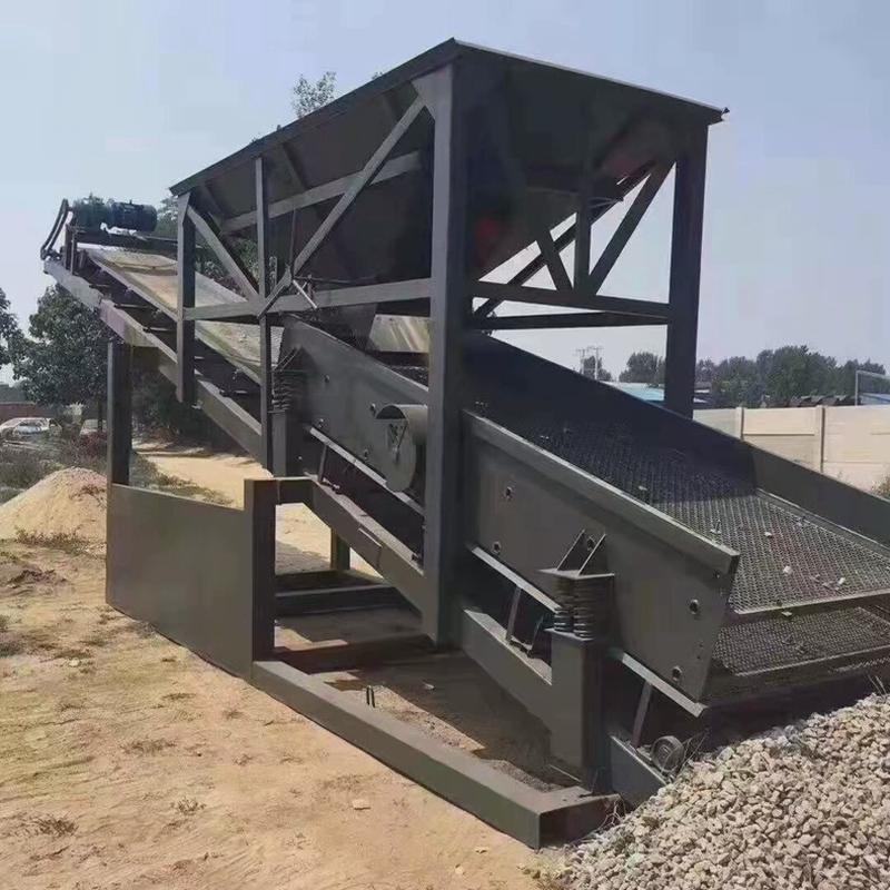 震动筛沙机3050移动式滚筒筛筛分机河道筛沙机矿山大小型筛沙