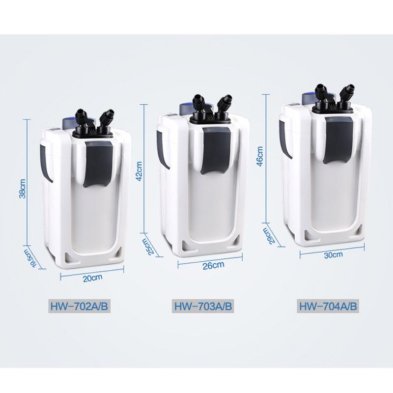 热销鱼缸过滤桶 鱼缸外置过滤器 水族箱用过滤机过滤器材hw-702a