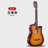 直供38寸吉他民谣吉他初学缺角椴木41寸吉他新手练习琴木吉他