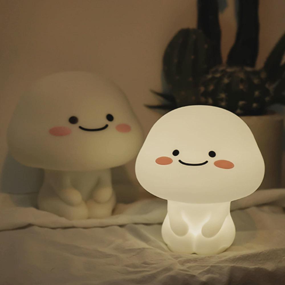 乖巧宝宝硅胶拍拍小夜灯卧室床头睡眠儿童创意女生节日节礼物台灯