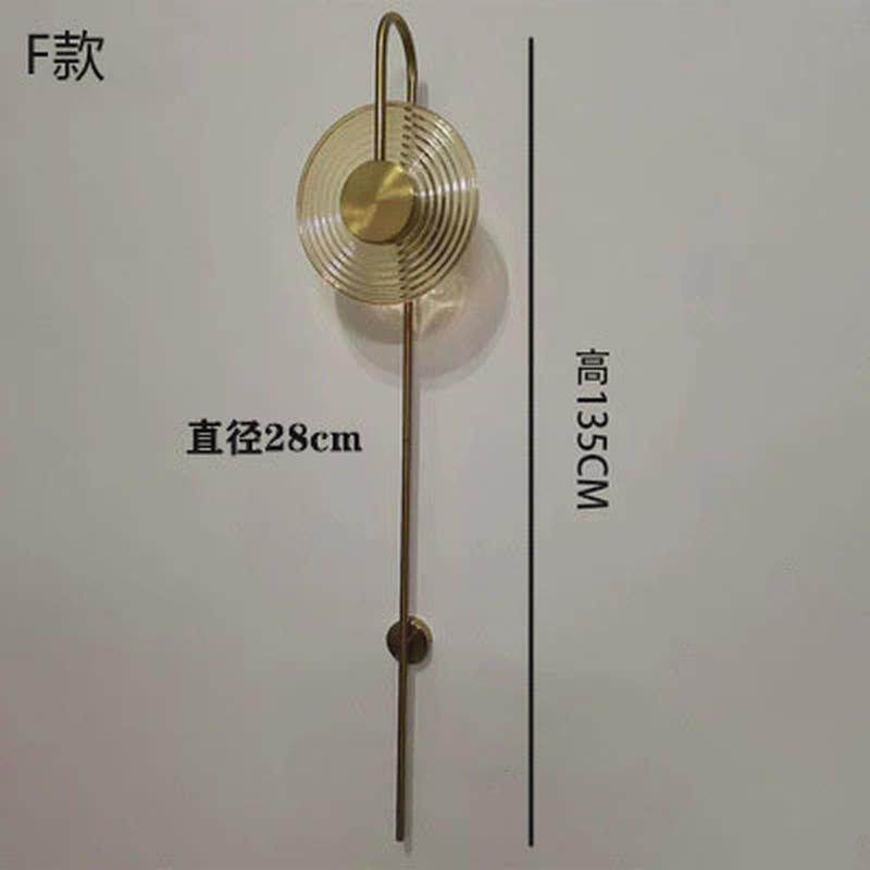 轻奢售楼部会所酒店走廊长杆北欧壁灯客厅电视背景墙卧室床头壁灯