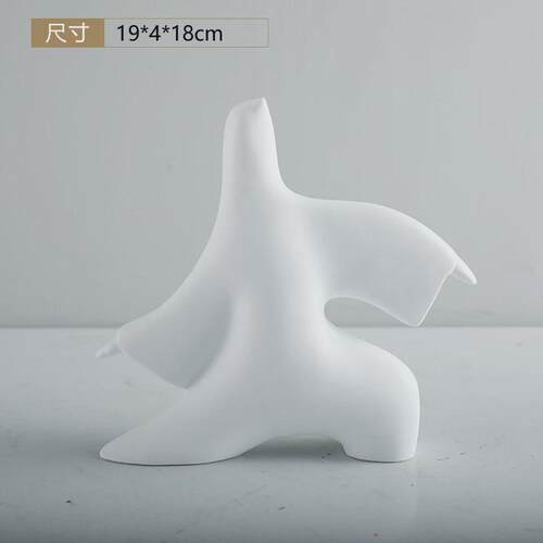 现代新中式禅意太极树脂玄关白色家居人物摆件工艺品软装饰品摆设