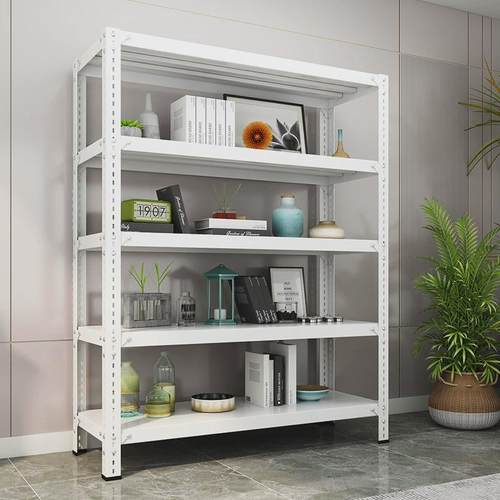 电商落地厨房置物架多层收纳客厅书架家用落地定制角钢货架储物架