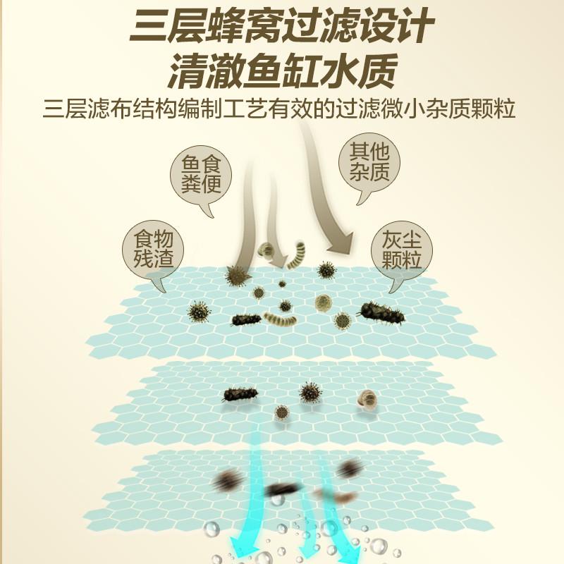 鱼缸过滤棉加厚高密度净水神器过滤器材料生化魔毯养鱼专用蜂巢棉