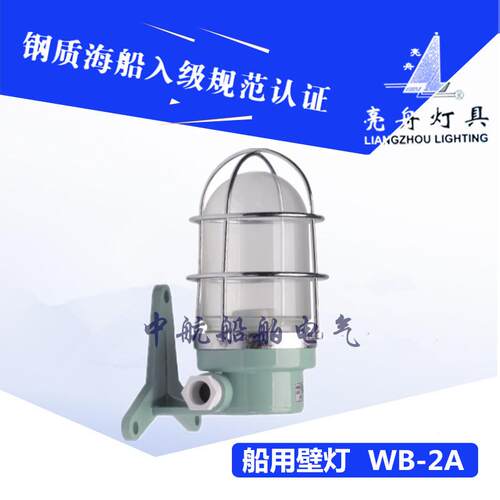 上海亮舟防水船用白炽壁灯wb-2a220v8w/60w壁式安装ip56灯座fe26