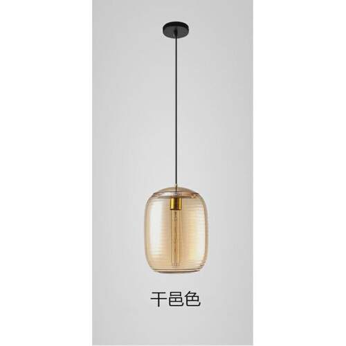 后现代蚕蛹吊灯客厅创意餐厅吊灯书房吧台卧室床头螺纹玻璃吊灯具