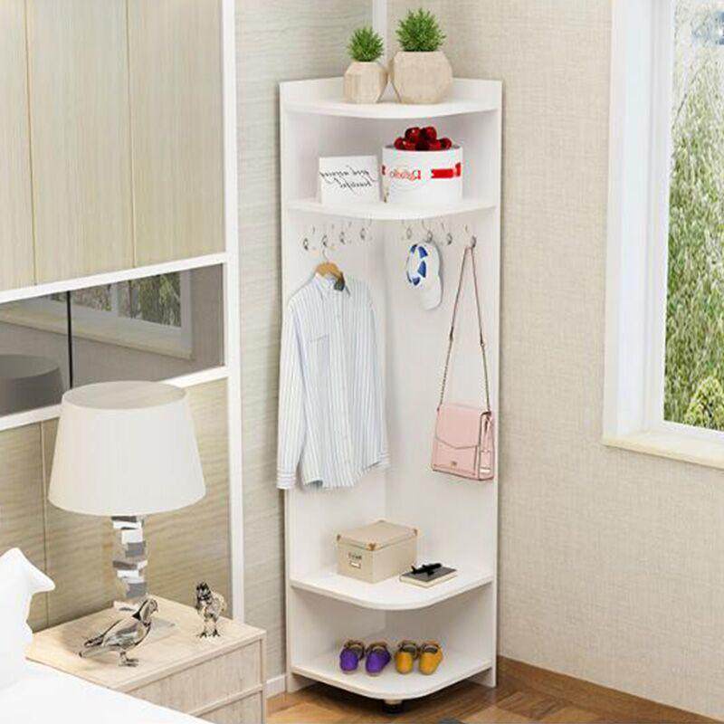 简约客厅拐角挂衣架转角置物架落地卧室多功能转角柜三角储物柜新,住宅家具,书架,淘宝优惠券,粉丝福利购,淘宝优惠卷