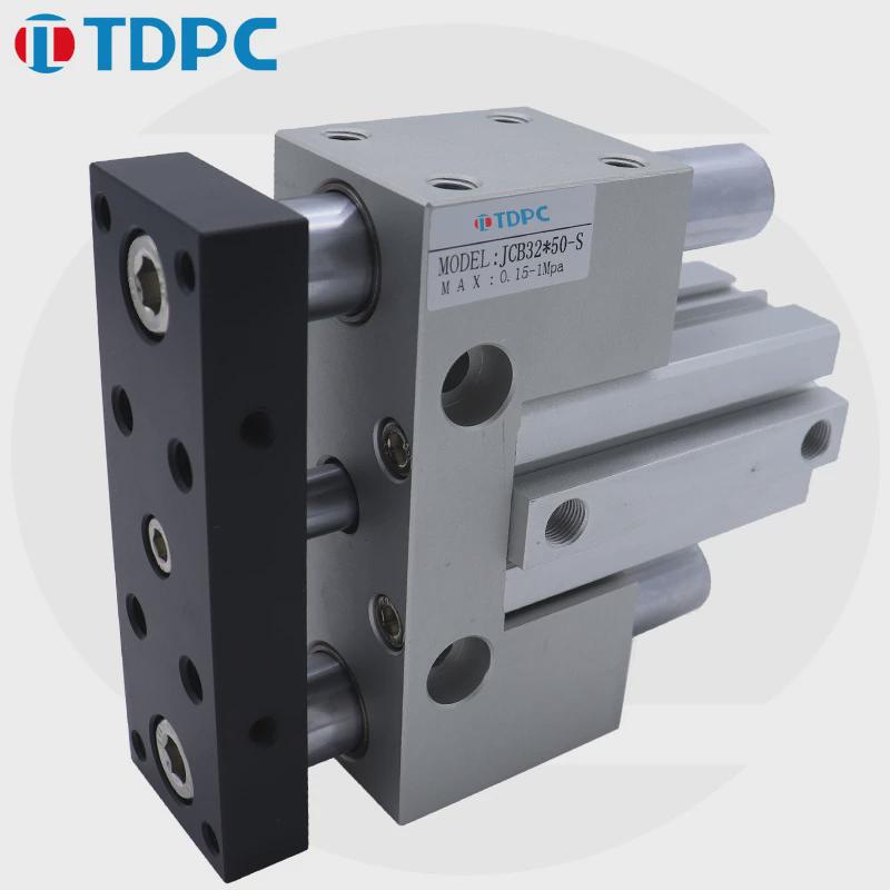 治具滑座气缸jcb32*10/20/30/40/50/75/100双作用活塞杆导向气缸