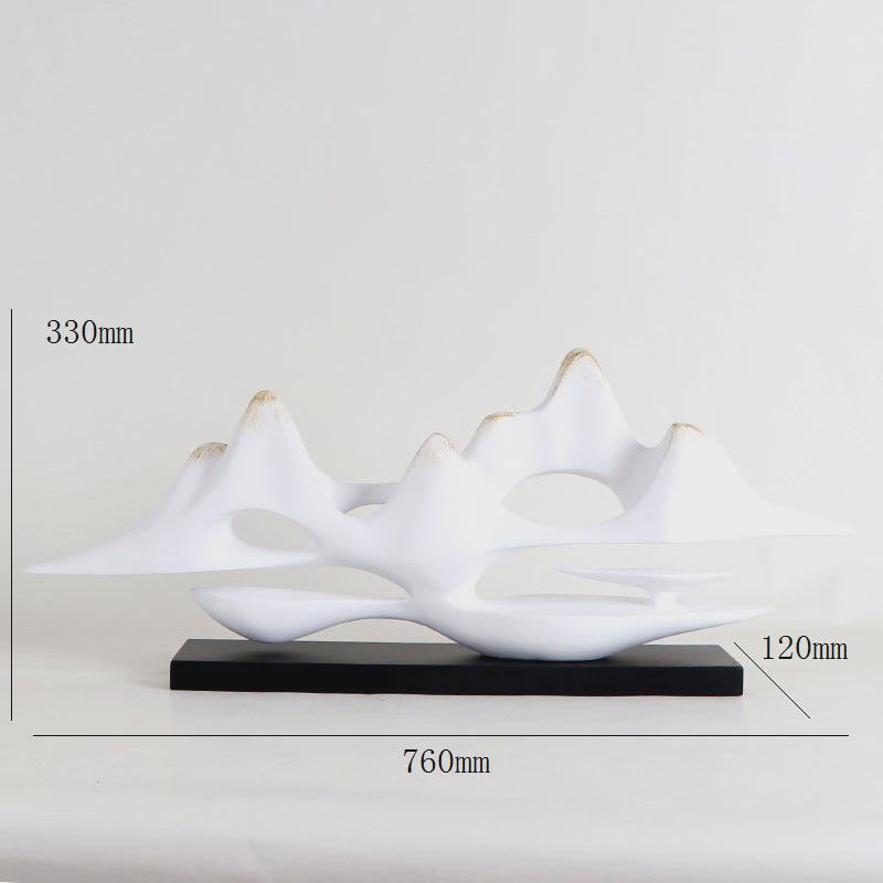 新中式假山摆件禅意样板房客厅居家装饰品玄关电视柜创意现代软装