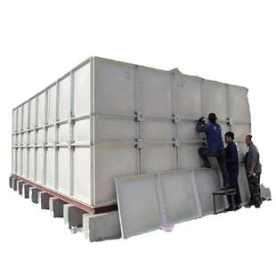 玻璃钢水箱SMC消防蓄水池储水罐焊接组合式储水设备玻璃钢水箱