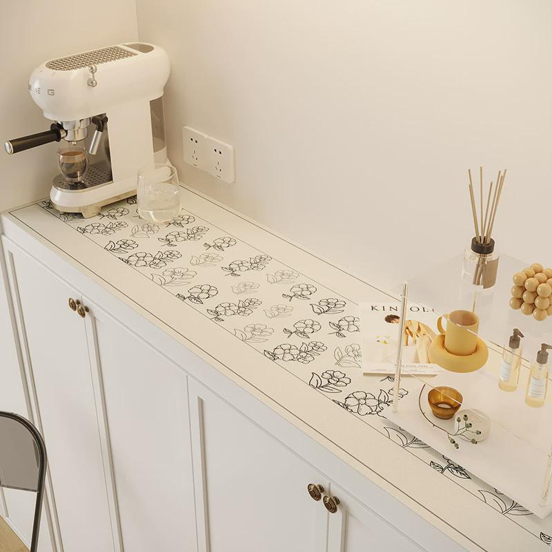 电视柜桌布皮革防水防油餐边柜垫子免洗桌垫防烫长方形茶几桌垫