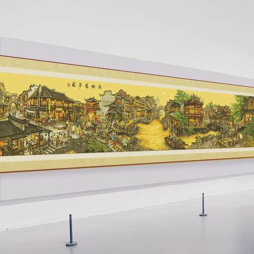 2u8k南乡风景十字绣经典收藏名画2023新款线绣客厅旧梦大幅手工自