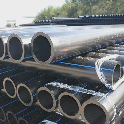 pe给水管110厂家现货PE穿线拖拉管材黑色盘管地埋大口径PE电力管