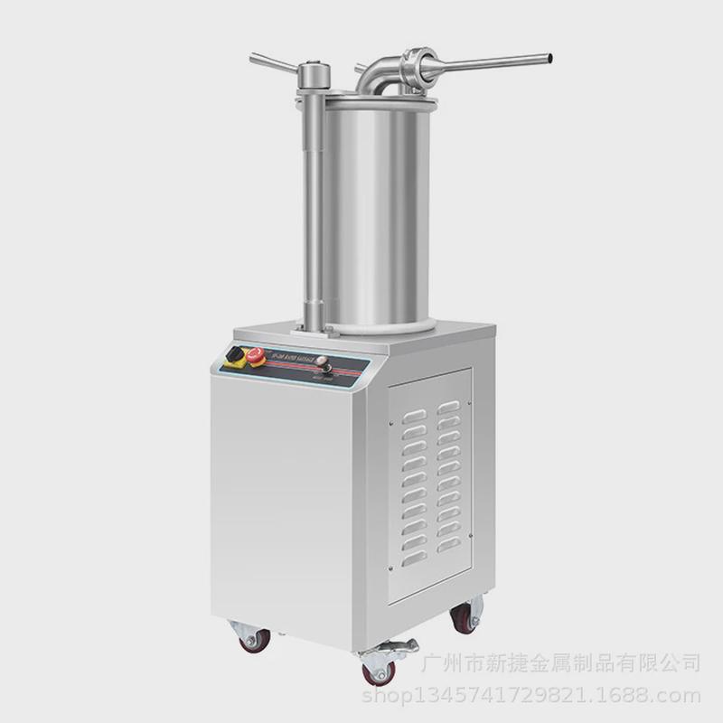 广州新捷sf-260自动灌肠商用立式腊肠香肠液压机厂家