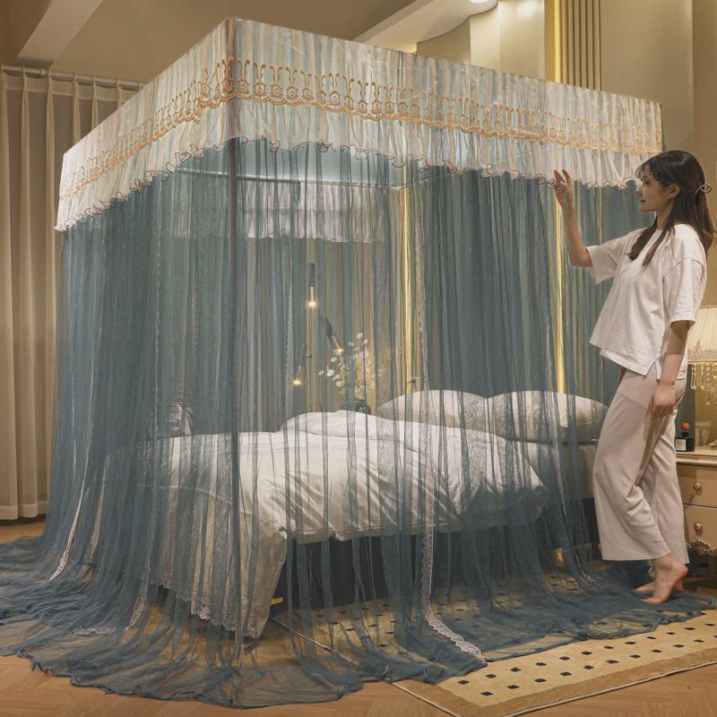 s^蚊帐家用2024新款卧室1米5床出租屋老式落地1.8x2米x2米2大床纹