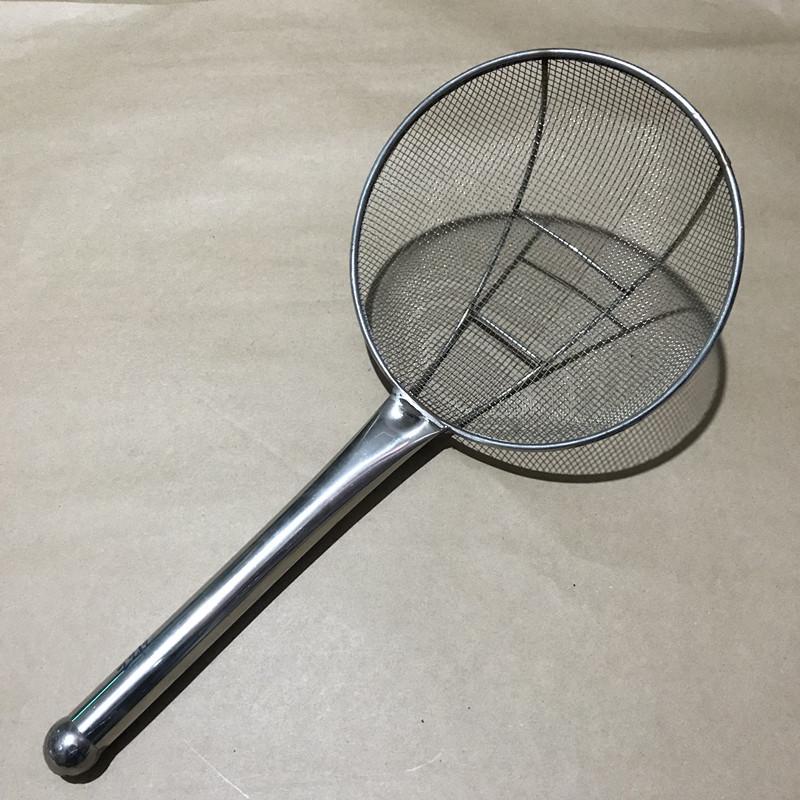 漏网过滤网煮面网不锈钢厨房厨师用品面馆捞面油炸勺加固加长盛广