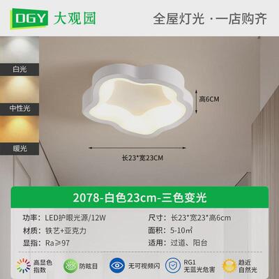 衣帽间led极简过道灯走廊灯楼梯入户玄关吸顶灯具现代简约阳台灯