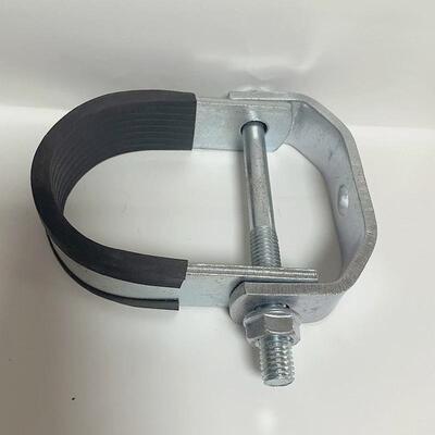 抗震支架管卡镀锌U型管夹P型管卡管道连接配件抱箍重型O型管束