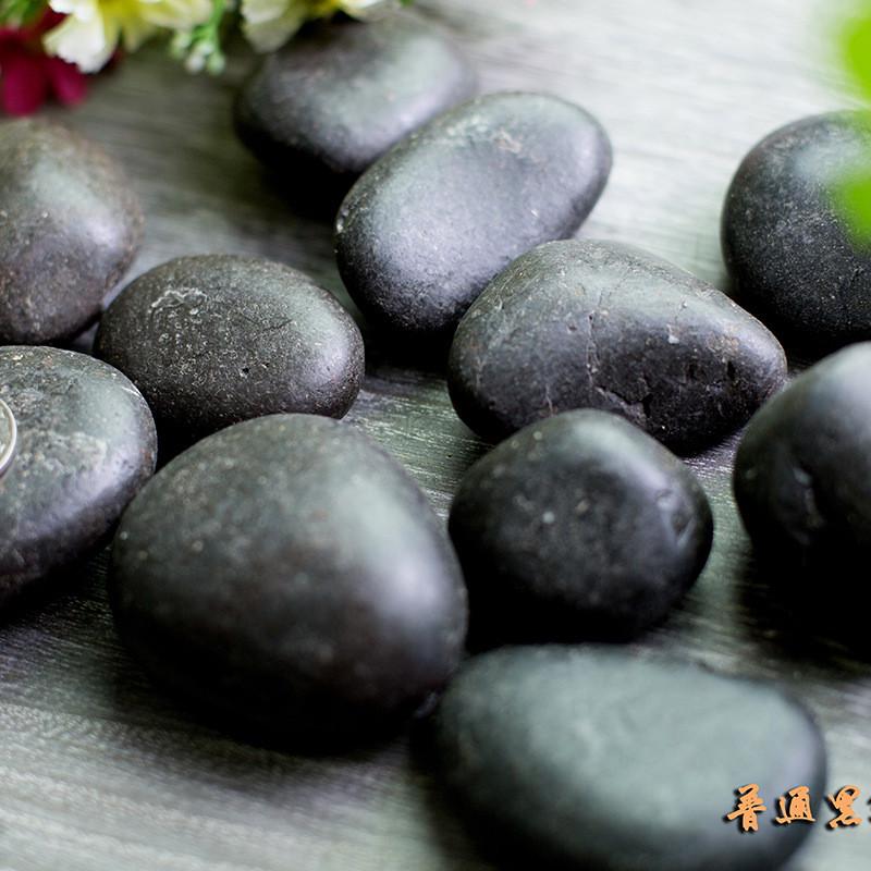 雨花石抛光鹅卵石水洗抛光五彩石工程黄红石子原产地黑白铺路石