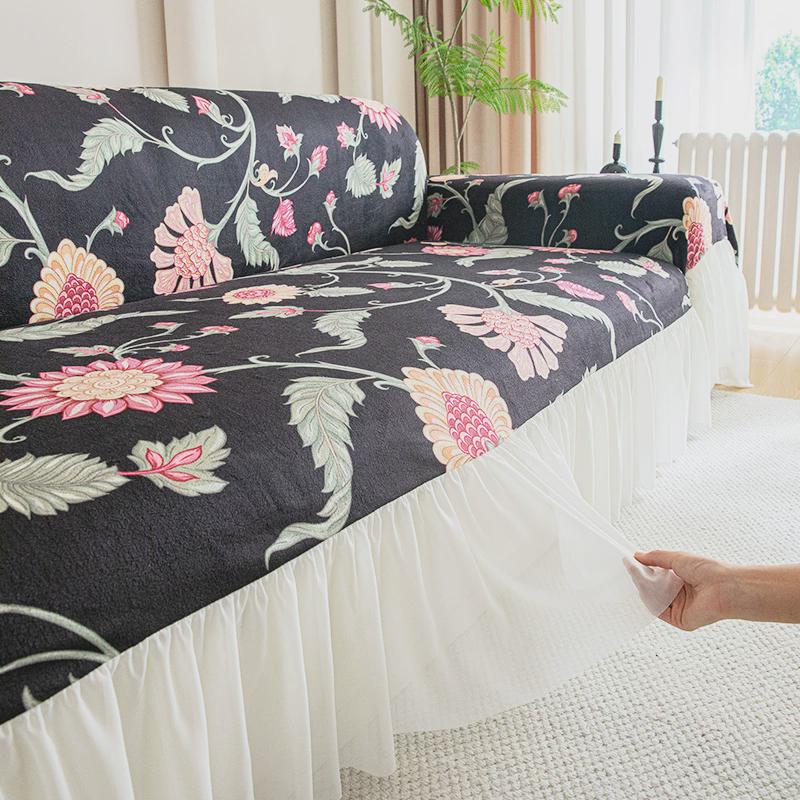 2024美式沙发巾全盖新款四季通用轻奢高级感防滑卍能沙发毯套罩子