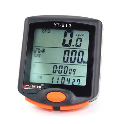 博格尔813自行车码表公路山地车装备骑行速度表长亮夜光里程表