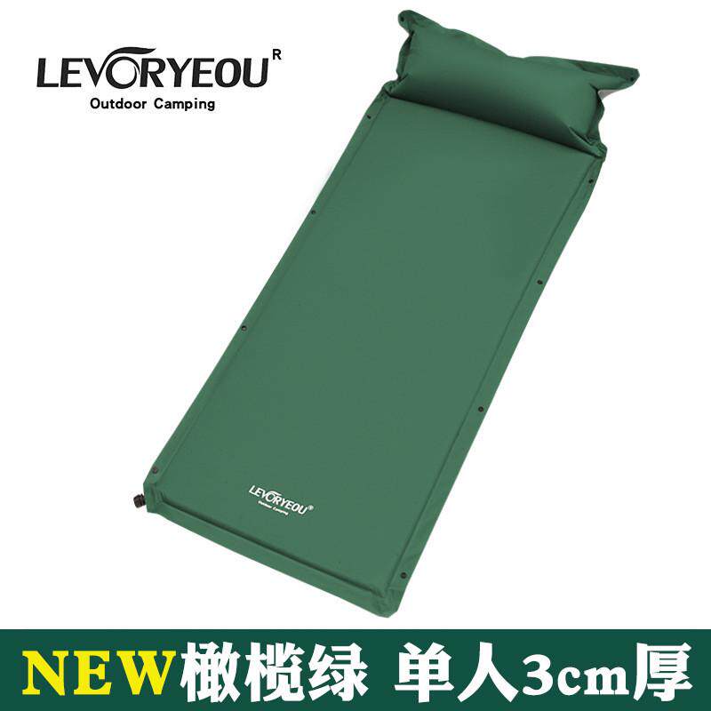 户外公园防潮垫子加宽加厚自动充气床野外露营帐篷睡觉床垫多人地