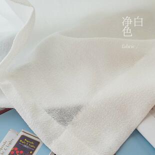 如许想要麻感又想整洁原木顺!轻法式中古奶油垂现代日式麻纱帘