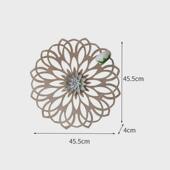 美式 饰做旧铁艺镂空雕花墙饰木质民宿客厅玄关壁饰 复古壁挂墙面装