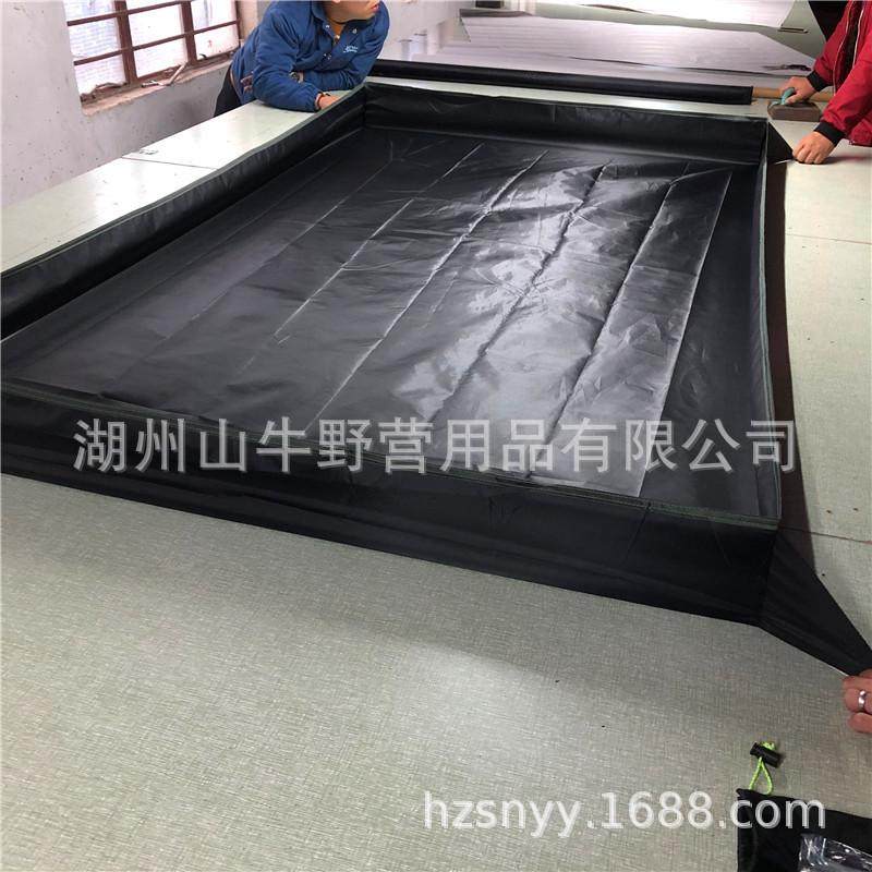山牛澡盆式地布墙沙滩压胶防水地席野餐户外起防潮垫地垫牛津布